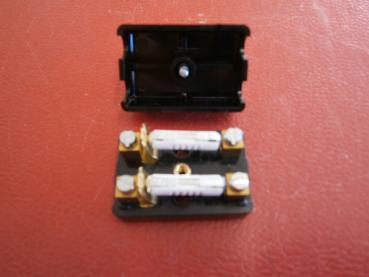 Preview: Sicherungsdose schwarz 2-Fach komplett