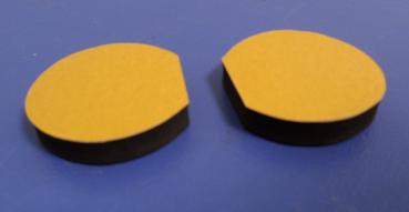 Preview: Paar Abdichtungen Lüftungsklappe Käfer ab 8/67