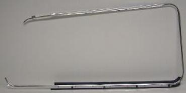 Türzierrahmen chrom mit Dichtung links T2