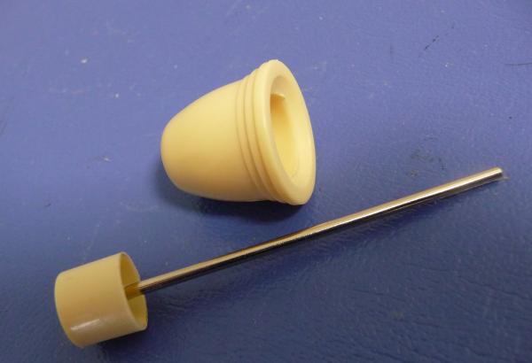 Knopf Wischerschalter Käfer 8/61-7/63 mit Einsatz elfenbein