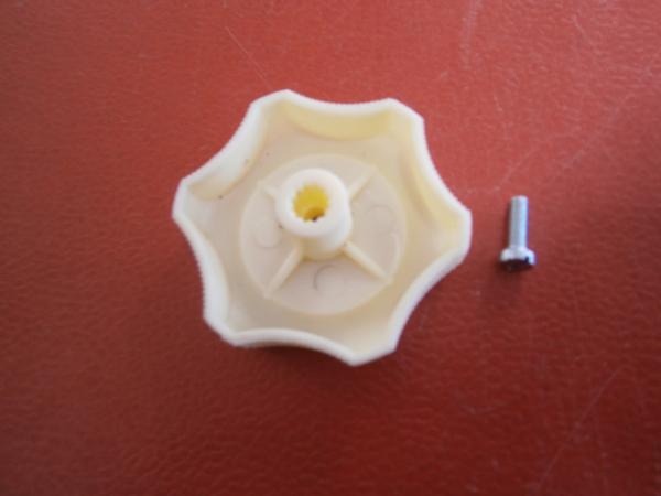 Drehknopf für Westfalia Lamellenfenster cremeweiß