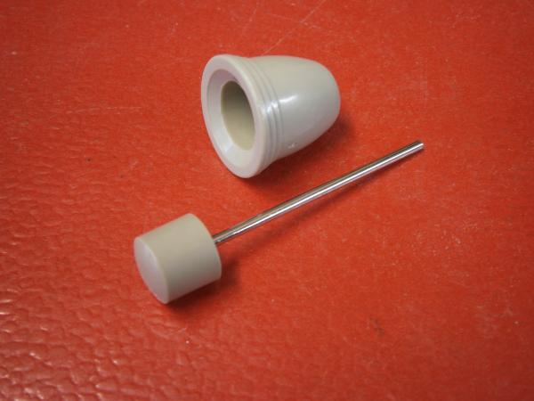 Knopf Wischerschalter Käfer 8/63-7/66 mit Einsatz silberbeige