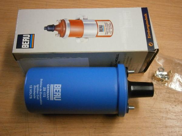 Hochleistungszündspule 12 Volt Beru blau
