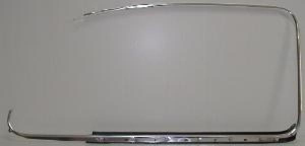 Fensterzierrahmen Chrom links mit Dichtung ab 8/64