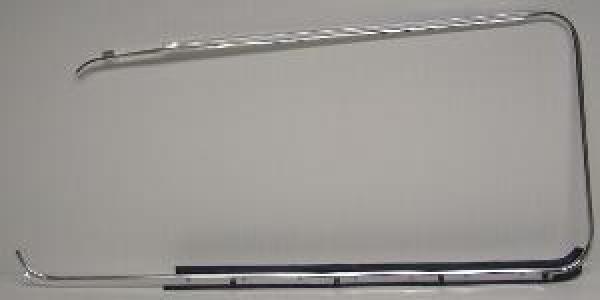 Türzierrahmen chrom mit Dichtung links T2