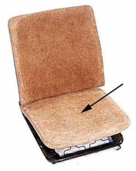 Polster Sitzfläche vorn Käfer 1/50 bis 3/55