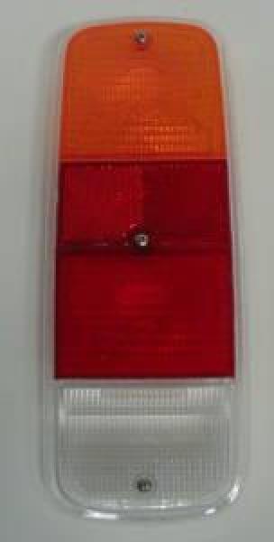 Rückleuchtenglas 8/72 - 7/79,  gelb -rot - weiß